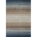 Bashian Bashian S176-LBL-4X6-ALM195 Bashian Contempo Collection Contemporary 100 Percent Wool Hand Loomed Area Rug; Light Blue - 3 ft. 6 in. x 5 ft. 6 in. S176-LBL-4X6-ALM195